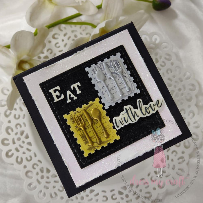 Dress My Craft Paper Punch- Post card Ticket