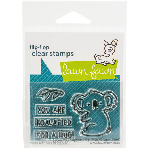 Lawn Fawn - Clear Stamps - I Love You (Calyptus) Flip-Flop