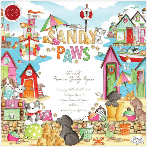 Craft Consortium - 12" x 12" DS-Paper Pack - Sandy Paws