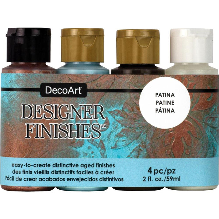 DecoArt - Designer Finishes Paint Pack 4/Pkg - Patina