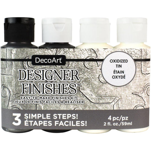 DecoArt - Designer Finishes Paint Pack 4/Pkg - Oxidized Tin