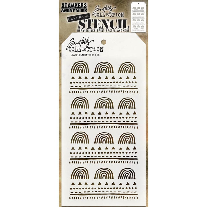 Tim Holtz Layered Stencil 4.125"X8.5"-Nature