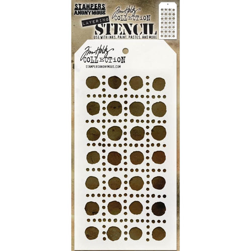 Tim Holtz Layered Stencil 4.125"X8.5"-Dotted Line