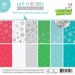 Lawn Fawn - Petite Paper Pack 6"X6" 36/Pkg - Let It Shine Snowflakes - W/Silver Foil