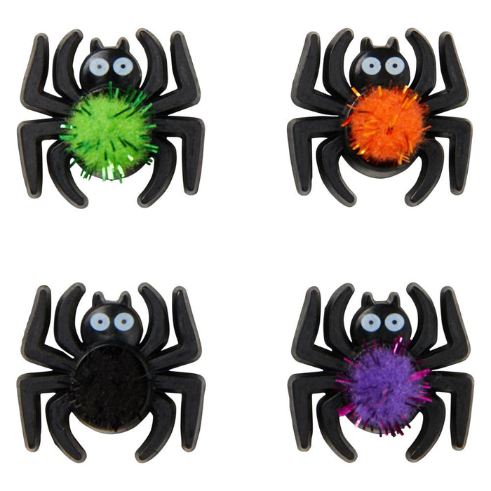 Blumenthal - Favorite Findings - Big Buttons 4/Pkg - Pom Pom Spiders