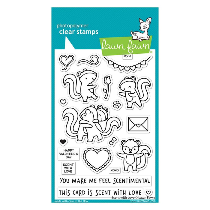 Lawn Fawn - Clear Stamps 4"x6" - Scent With Love