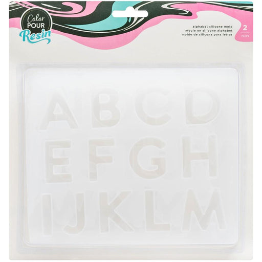 American Crafts - Color Pour Resin Mold - Alphabet