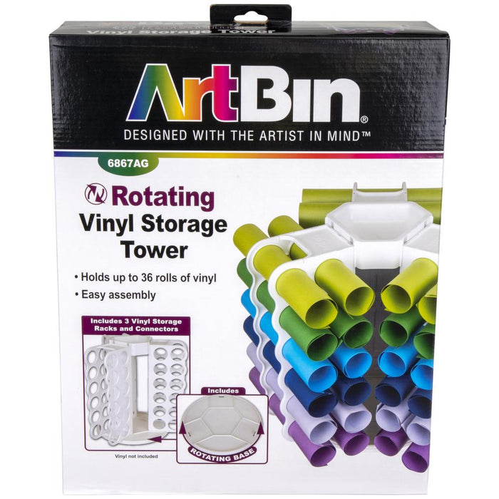 ArtBin Rotating Vinyl Storage Tower-Holds 36-artbin