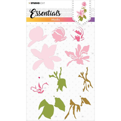 Studio Light - Essentials - 5.9"X8.25" Stencil - Nr. 79 - Magnolia