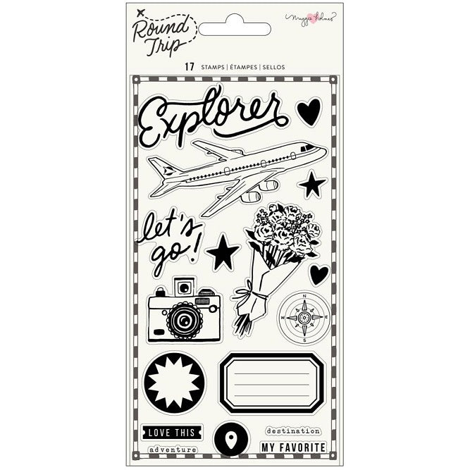 American Crafts - Maggie Holmes Stamps - Round Trip Travelling