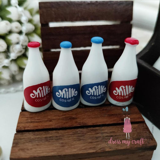 Dress My Crafts - Miniatures - Milk Bottles