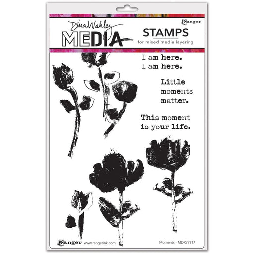 Dina Wakley - Media Cling Stamps 6"x9" - Moments