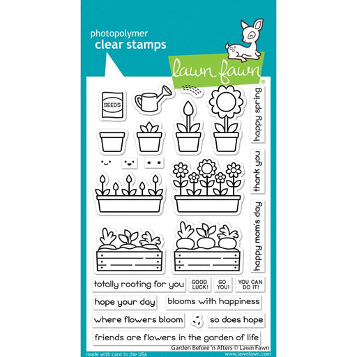 Lawn Fawn - Clear Stamps - Garden Before 'n Afters