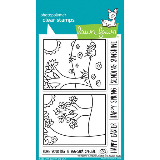 Lawn Fawn - Clear Stamps - Window Scene - Spring