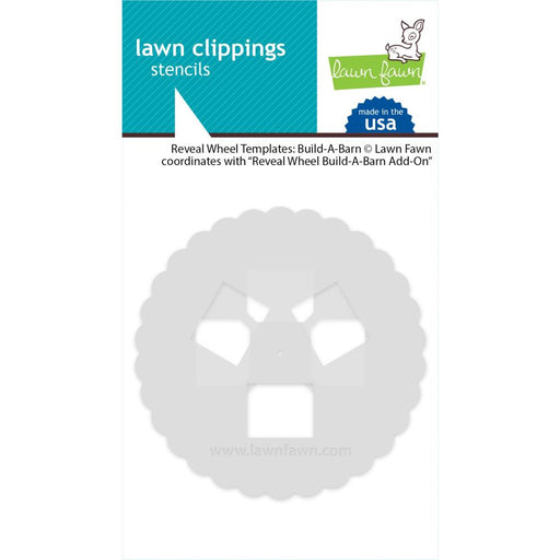 Lawn Fawn - Clippings Stencils - Reveal Wheel Templates - Build-A-Barn