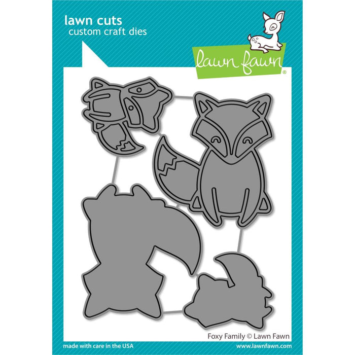 Lawn Fawn - Custom Craft Die - Foxy Family