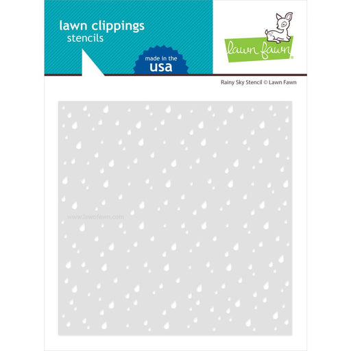 Lawn Fawn - Clippings Stencils - Rainy Sky