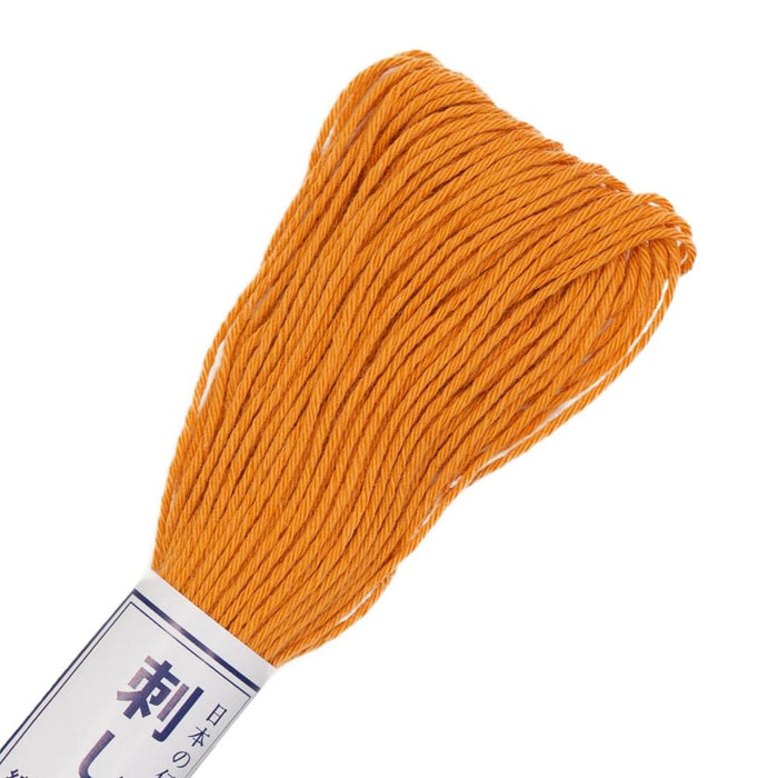Olympus Sashiko Cotton Thread 22yd - Solid-Carrot Orange