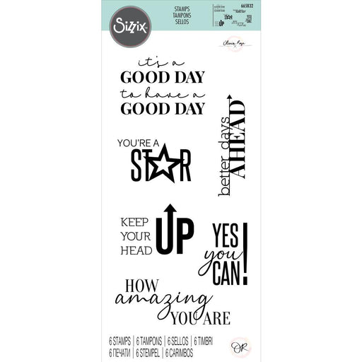 Sizzix - Clear Stamps Set 6PK - Positive Signs