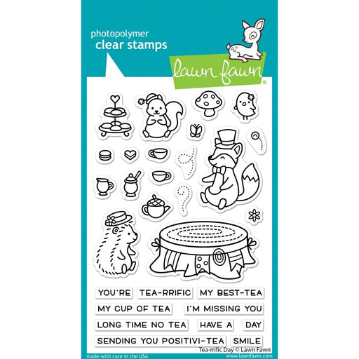 Lawn Fawn - Clear Stamps 4"x6" - Tea-Rrific Day