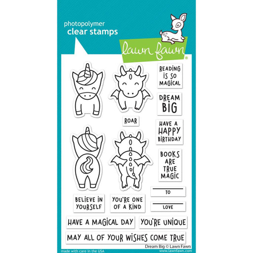 Lawn Fawn - Clear Stamps 4"x6" - Dream Big