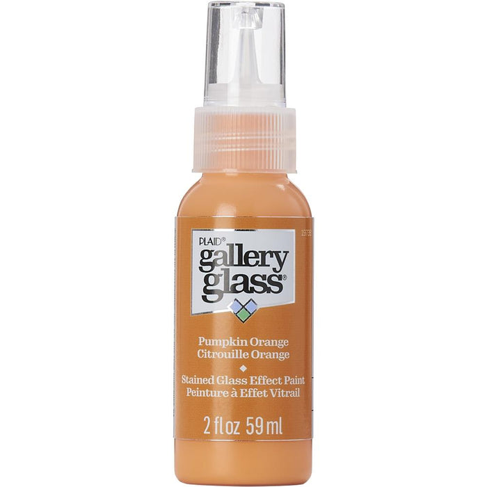 FolkArt Gallery Glass Paint 2oz- Pumpkin Orange