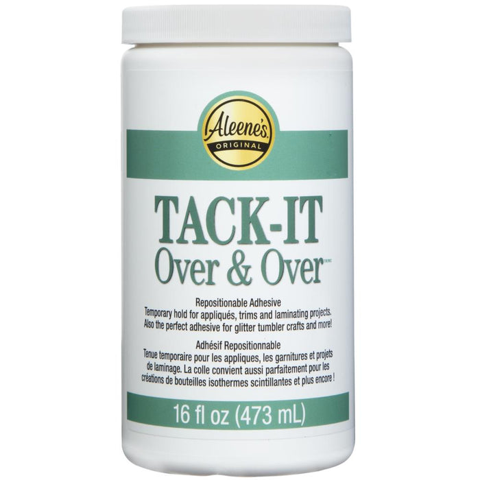 Aleene's Tack-It Over & Over Repositional Adhesive-16Oz