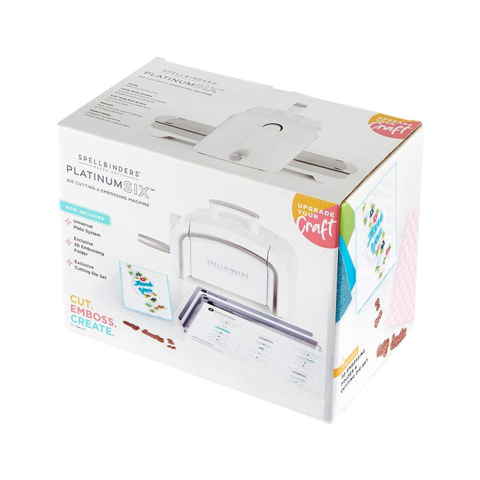 Spellbinders Platinum Cut & Emboss Machine -W/Universal Shim Plate System - 6 Inch