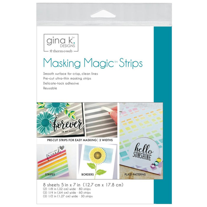 Gina K Designs Masking Magic Strips 8 Sheets