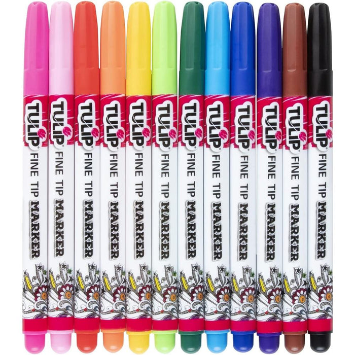 Tulip Fine Fabric Markers 12/Pkg