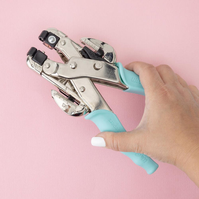 We R Memory Keepers - Crop-A-Dile Hole Punch & Eyelet Setter - Aqua