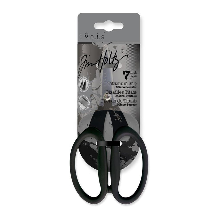 Tim Holtz - Non-Stick Titanium Micro Serrated Scissors 7"