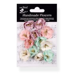 Little Birdie - Embossed Daisies Paper Flowers 12/Pkg Fairy Garden