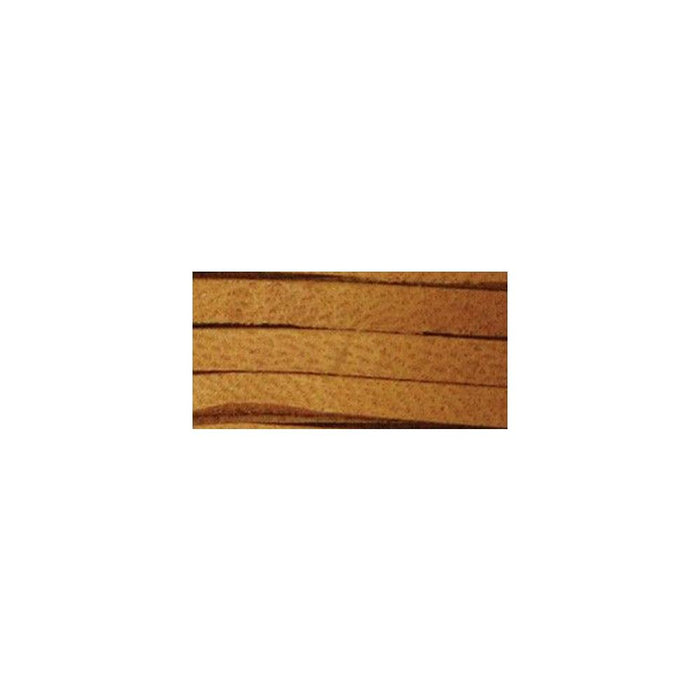 Realeather® Crafts Deerskin Lace 3/16"X2yd Packaged Saddle Tan