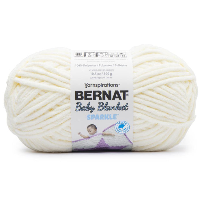 Bernat Baby Blanket Sparkle Yarn-Moonlight