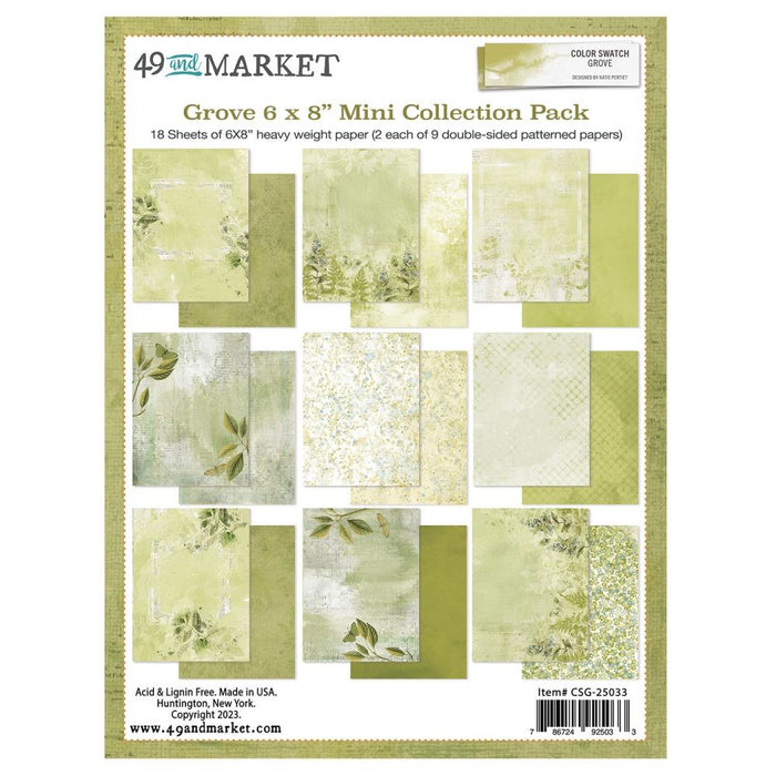 49 And Market Collection Pack 6"X8" Color Swatch: Grove