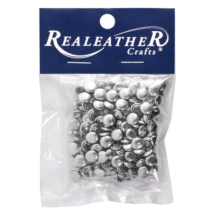 Realeather® Crafts Small Rivets 100/Pkg Nickel