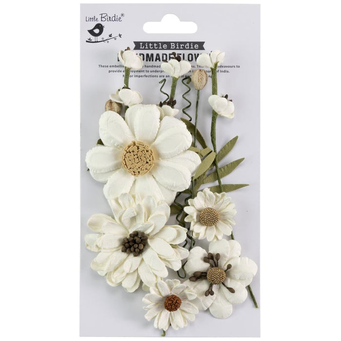 Little Birdie - Heleen Paper Flowers 12/Pkg Fairy Sparkle