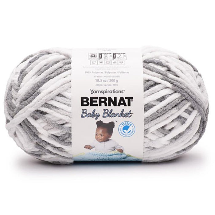 Bernat Baby Blanket Big Ball Yarn-Dapple Gray