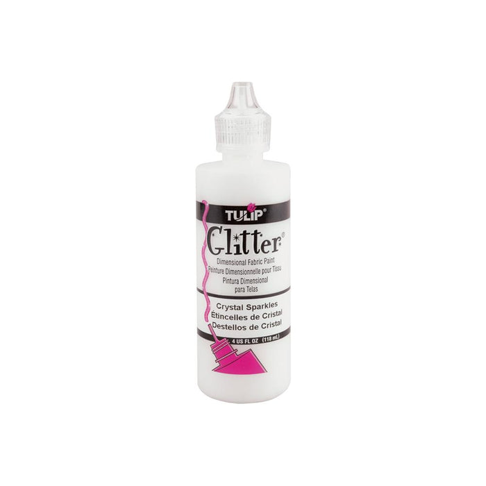 Tulip Dimensional Fabric Paint 4oz - Glitter - Crystal Sparkle