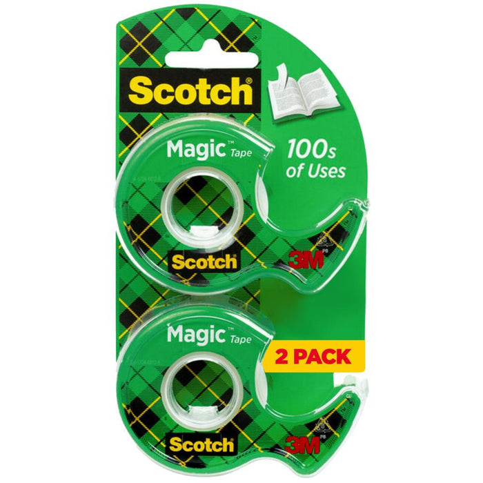 Scotch Magic Tape 2/PKg - 0.75" X 600"