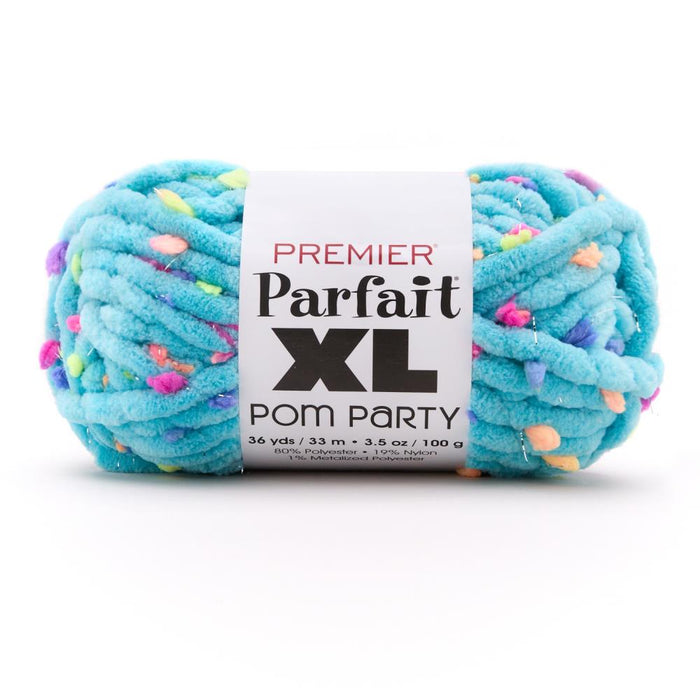 Premier Yarns Parfait XL Pom Party - Electric Blue