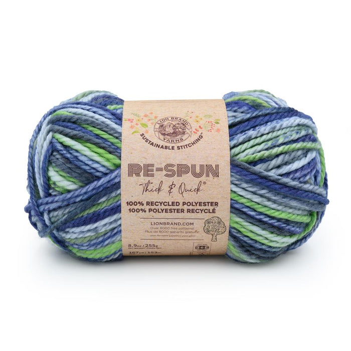 Lion Brand Re-Spun Thick & Quick Yarn - Riverside Berges