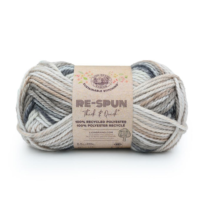 Lion Brand Re-Spun Thick & Quick Yarn - Sable
