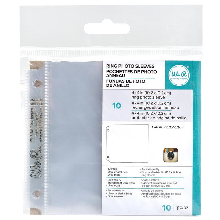 We R Memory Keepers - Albums Made Easy Photo Sleeve Protectors 10/Pkg (1) 4"X4" Pocket