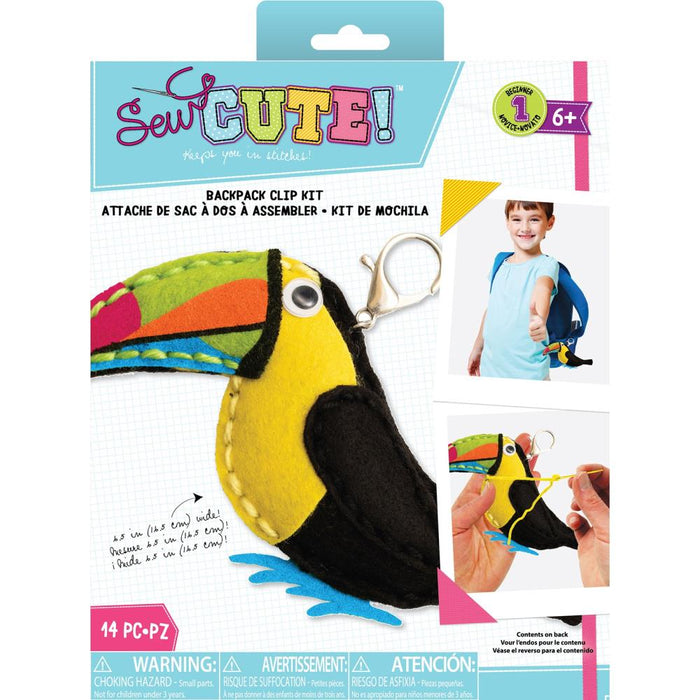 Colorbok Sew Cute! Felt Keychain - Toucan