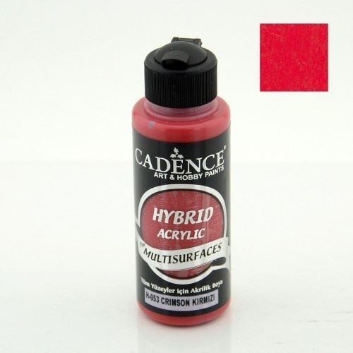 Cadence - Hybrid Acrylic Paint - Multi Surfaces & Leather - Crimson Red - 70ml