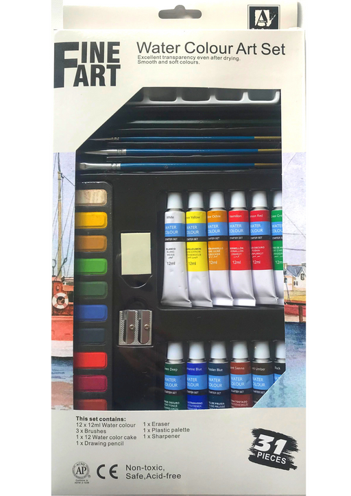 Art Rangers - Water Color Fine Art Set - 31 Piece