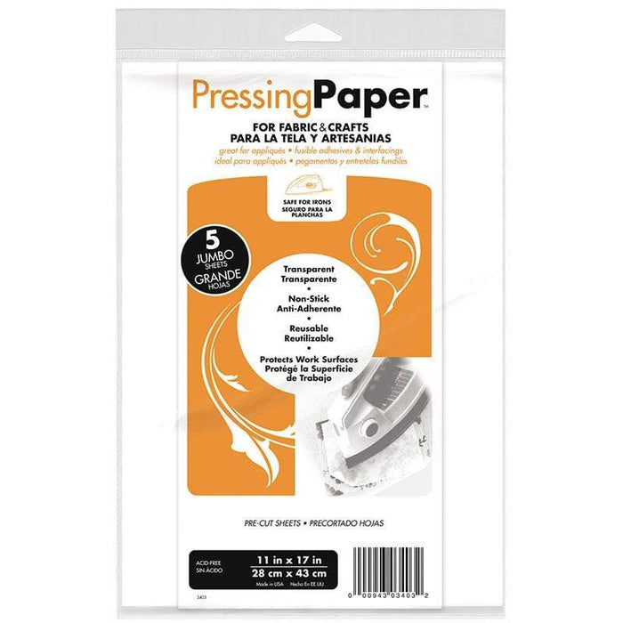 Thermoweb - Pressing Paper - For Fabric & Crafts 11" x 17" 5 Jumbo Sheets
