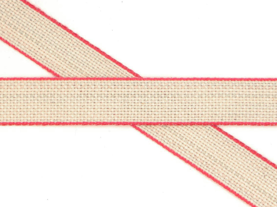 Zanzibar Tape - Cotton Mesh Tape, Coloured Edge (25mm x 20m)